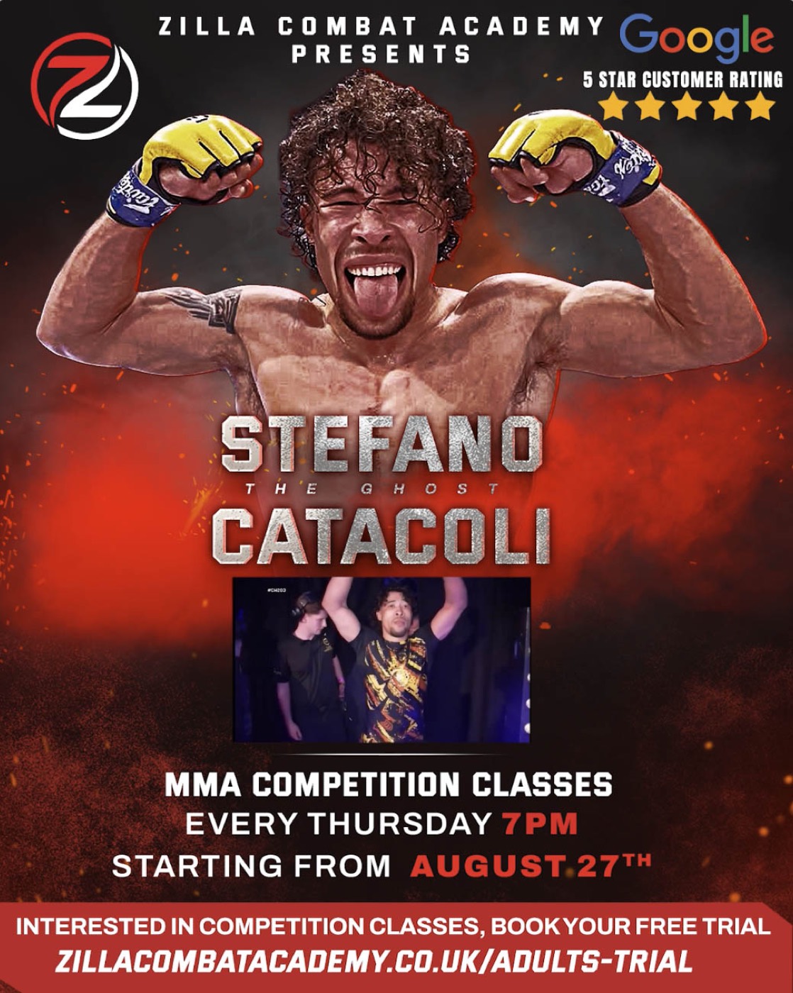 Stefano Catacoli, new coach at Zilla Combat Academy
