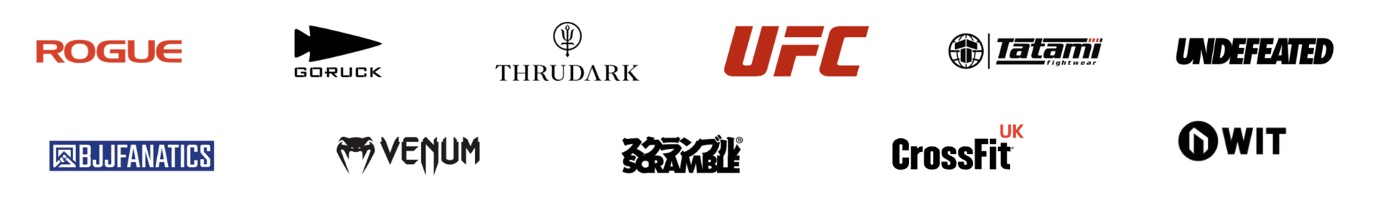 REORG partner logos including the UFC, Undefeated, BJJ Fanatics and Venum